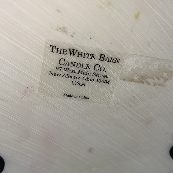 White Barn Large Christmas Ring Candle Holder Santa Snowman Deer Bear Presents‎ - Picture 11 of 11